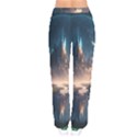 Space Planet Universe Galaxy Moon Women Velvet Drawstring Pants View2