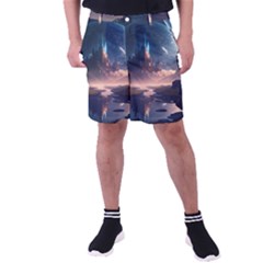 Space Planet Universe Galaxy Moon Men s Pocket Shorts by Ravend