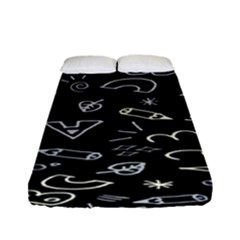 Background Graphic Abstract Pattern Fitted Sheet (full/ Double Size) by Ravend