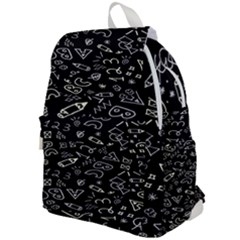 Background Graphic Abstract Pattern Top Flap Backpack by Ravend