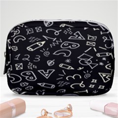 Background Graphic Abstract Pattern Make Up Pouch (small) by Ravend