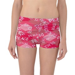 Background Peace Doodles Graphic Boyleg Bikini Bottoms by Ravend