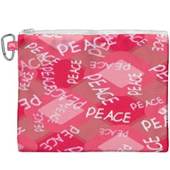 Background Peace Doodles Graphic Canvas Cosmetic Bag (xxxl) by Ravend