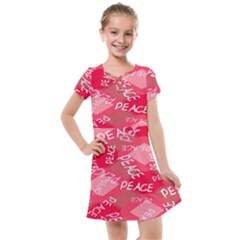 Background Peace Doodles Graphic Kids  Cross Web Dress by Ravend