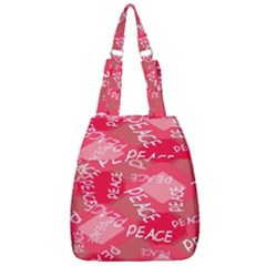 Background Peace Doodles Graphic Center Zip Backpack by Ravend