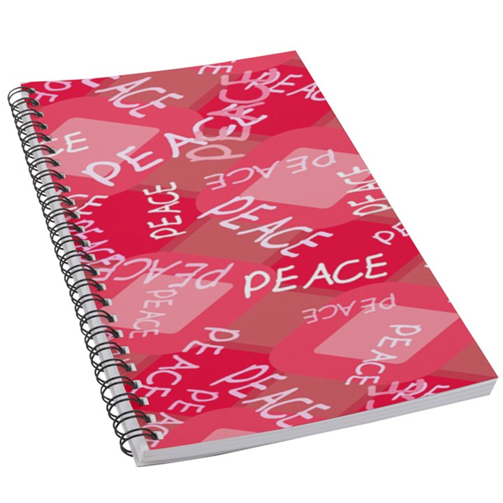 Background Peace Doodles Graphic 5.5  x 8.5  Notebook