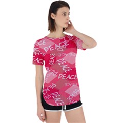 Background Peace Doodles Graphic Perpetual Short Sleeve T-shirt by Ravend