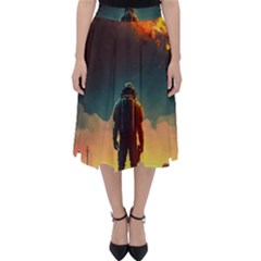 Leadership Alien Soldier Warrior Fantasy Classic Midi Skirt by Ravend