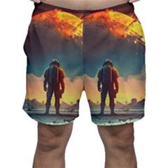 Leadership Alien Soldier Warrior Fantasy Men s Shorts by Ravend