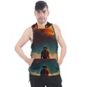 Leadership Alien Soldier Warrior Fantasy Men s Sleeveless Hoodie View1