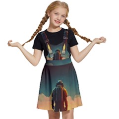 Leadership Alien Soldier Warrior Fantasy Kids  Apron Dress