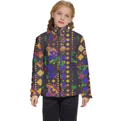 Background Graphic Kids  Puffer Bubble Jacket Coat by Ravend