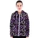 Abstract Background Graphic Pattern Women s Zipper Hoodie View1