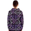 Abstract Background Graphic Pattern Women s Zipper Hoodie View2