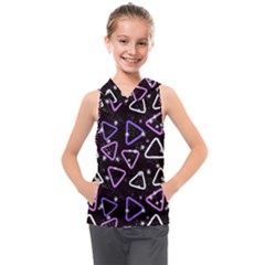 Abstract Background Graphic Pattern Kids  Sleeveless Hoodie by Ravend