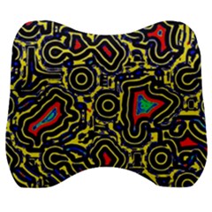 Background Graphic Art Velour Head Support Cushion by Ravend