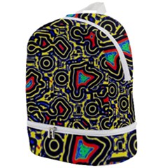 Background Graphic Art Zip Bottom Backpack by Ravend