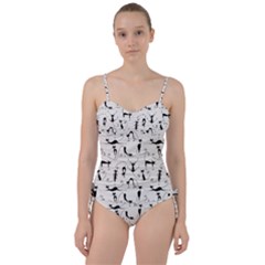 Pattern Cats Black Feline Kitten Sweetheart Tankini Set by Ravend