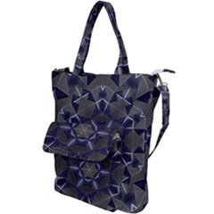 Kaleidoscope Geometric Pattern Shoulder Tote Bag by Ravend