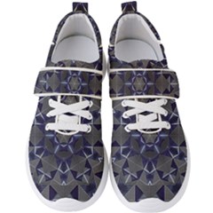 Kaleidoscope Geometric Pattern Men s Velcro Strap Shoes by Ravend