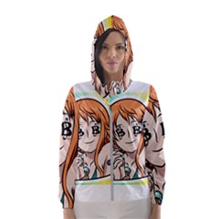 Nami Lovers Money Women s Hooded Windbreaker by designmarketalsprey31