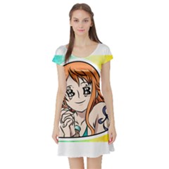 Nami Lovers Money Short Sleeve Skater Dress by designmarketalsprey31