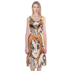 Nami Lovers Money Midi Sleeveless Dress by designmarketalsprey31