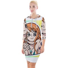 Nami Lovers Money Quarter Sleeve Hood Bodycon Dress