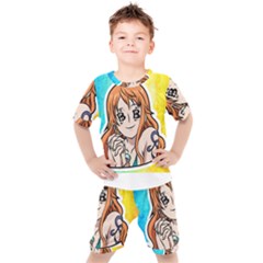 Nami Lovers Money Kids  Tee And Shorts Set by designmarketalsprey31