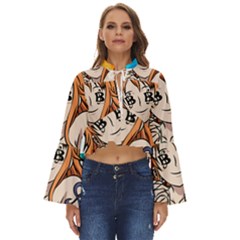 Nami Lovers Money Boho Long Bell Sleeve Top