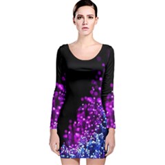 Sparkle Long Sleeve Velvet Bodycon Dress by Sparkle