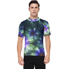 Fractalflowers Men s Short Sleeve Rash Guard by Sparkle