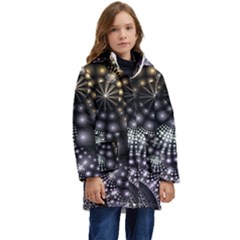 Digitalart Balls Kid s Hooded Longline Puffer Jacket by Sparkle