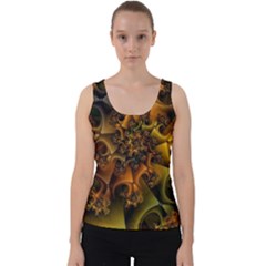 Digitalartflower Velvet Tank Top by Sparkle