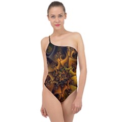 Digitalartflower Classic One Shoulder Swimsuit