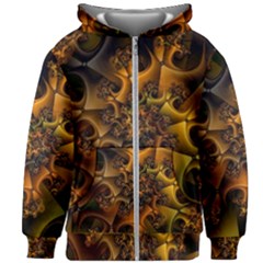 Digitalartflower Kids  Zipper Hoodie Without Drawstring