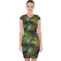 Digitalart  Waves Capsleeve Drawstring Dress  View1