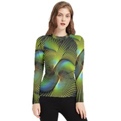 Digitalart  Waves Women s Long Sleeve Rash Guard by Sparkle