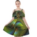 Digitalart  Waves Cut Out Shoulders Chiffon Dress View1