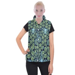 Digitalartflower Women s Button Up Vest by Sparkle