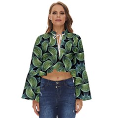 Digitalartflower Boho Long Bell Sleeve Top