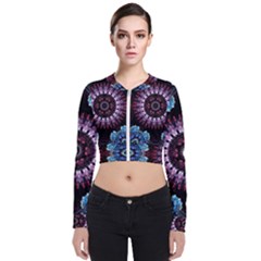 Digitalart Kaleidoscope Long Sleeve Zip Up Bomber Jacket