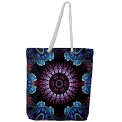 Digitalart Kaleidoscope Full Print Rope Handle Tote (large) by Sparkle