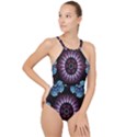 Digitalart Kaleidoscope High Neck One Piece Swimsuit View1