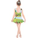 Mother And Daughter Yoga Art Celebrating Motherhood And Bond Between Mom And Daughter. Kids  Skater Dress Swimsuit View2