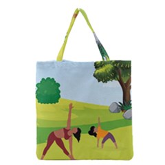 Mother And Daughter Y Grocery Tote Bag by SymmekaDesign