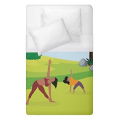 Mother And Daughter Y Duvet Cover (single Size) by SymmekaDesign