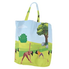 Mother And Daughter Y Giant Grocery Tote by SymmekaDesign