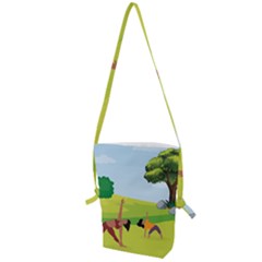 Mother And Daughter Y Folding Shoulder Bag by SymmekaDesign