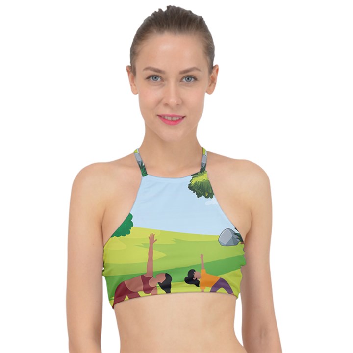 Mother And Daughter Y Racer Front Bikini Top